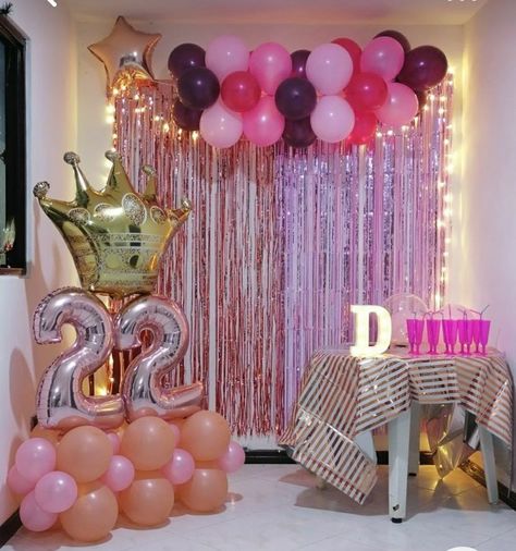 Birthday Decor For Mom At Home, Mom Bday Decoration Ideas, 22 Birthday Decor, Simple Decorations For Party At Home, Mom Birthday Decoration Ideas, Bday Room Decoration Ideas, 22 Birthday Ideas Decoration, Simple Bday Decoration Ideas At Home, Bday Decoration At Home