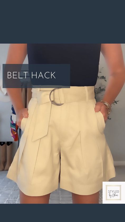 styled_by_blair on Instagram: Easy way to style a longer fabric belt ✨ . . . . . #wardrobestylist #wardrobestyling #fashionstylist #fashionstyling #styledbyblair… How To Tie A Belt, Diy Scarfs, Diy Scarf, Wardrobe Stylist, Fashion Hacks, Scarf Tying, Fascinator Hats, Fabric Belt, Clothes Horse