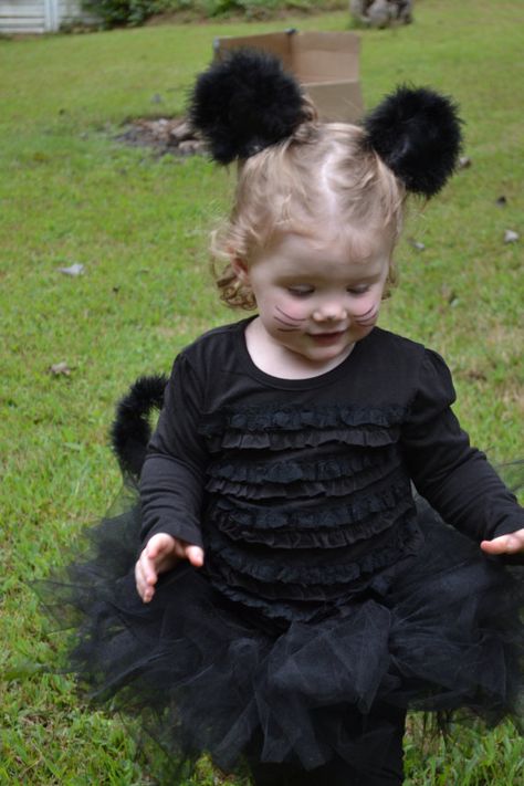 Black Cat Costume - Halloween Toddler Costume  Includes full tutu, tail, and ears -  by ChachaTutu, $32.00 Black Cat Costumes, Cat Halloween Costume, Harvest Party, Toddler Halloween Costumes, Toddler Halloween, Toddler Costumes, Tutu Costumes, Halloween Costumes Makeup, Cat Costumes