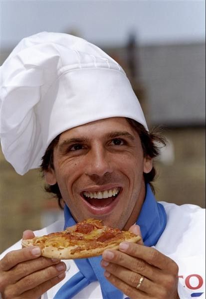 Gianfranco Zola of Chelsea and Italy at the Zola Pizza launch. Gianfranco Zola, The Shed, Chelsea Football Club, Chelsea Football, The Shot, Chelsea Fc, Juventus, Football Club, Football Players