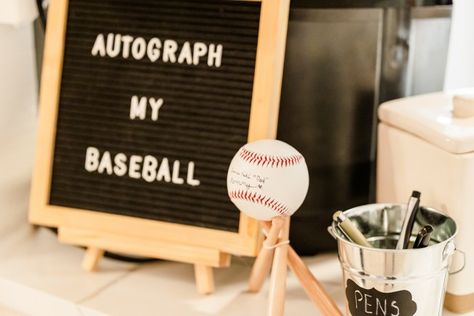 | 1 year old baseball party | Rookie of the year party | Baseball decorations | Vintage Baseball Party | Baseball Decor | Cherise Kahle Blog | Autograph my baseball | Baseball party idea | Baseball decor idea Vintage Baseball 1st Birthday Party, Rookie Year Bday Party, Vintage Baseball Party Decorations, Rookie Year Party, Baseball Rookie Of The Year Party, Rookie Year Baseball Party, Rookie Of The Year Party, 1st Birthday Rookie Of The Year, Baseball Decorations Party