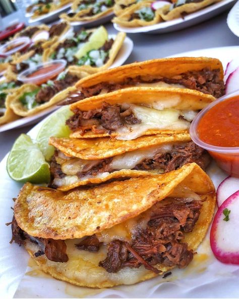 FEAST | ON | THESE on Instagram: “Queso Tacos 🧀🌮🤤 #feastonthese . ____ 📸: @nonstopeats” Beef Birria, Restaurant Ideas, Shredded Beef, God Mat, Good Eat, Think Food, Corn Tortillas, Food Goals, Quesadillas