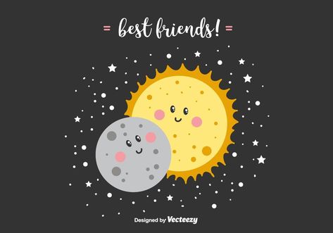 Best Friends Vector Background Friends Vector, Moon Cartoon, Friends Hugging, Friends Illustration, Kids Vector, Dog Vector, Happy Friends, Cool Wallpapers Cartoon, Funny Doodles