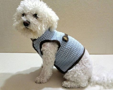 Dog Clothes Dog Sweaters Dog Harnesses Pet Clothing by BubaDog Small Dog Sweater Crochet, Dog Clothes Crochet, Crochet Bone, Dog Sweater Crochet, Crochet Dog Sweater Free Pattern, Crochet Dog Clothes, Vest Handmade, Dachshund Sweater, Dog Sweater Crochet Pattern