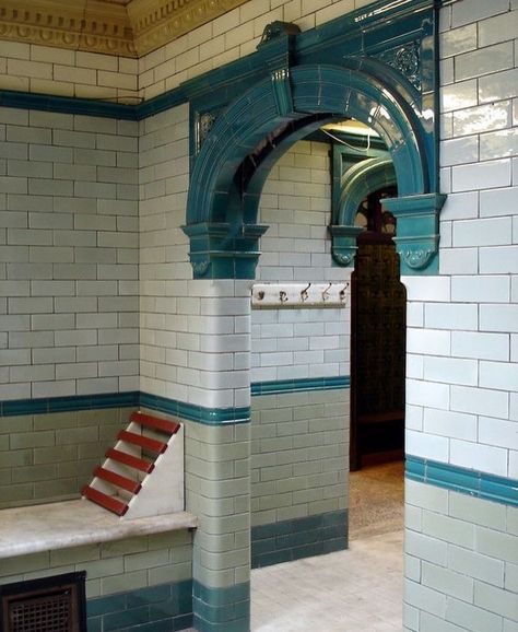 Subway Entrance, Kitchen Backsplash Peel And Stick, Turkish Baths, Unique Backsplash, Sports Hall, Victorian Bathroom, Deco Bathroom, Uk Photography, Salford