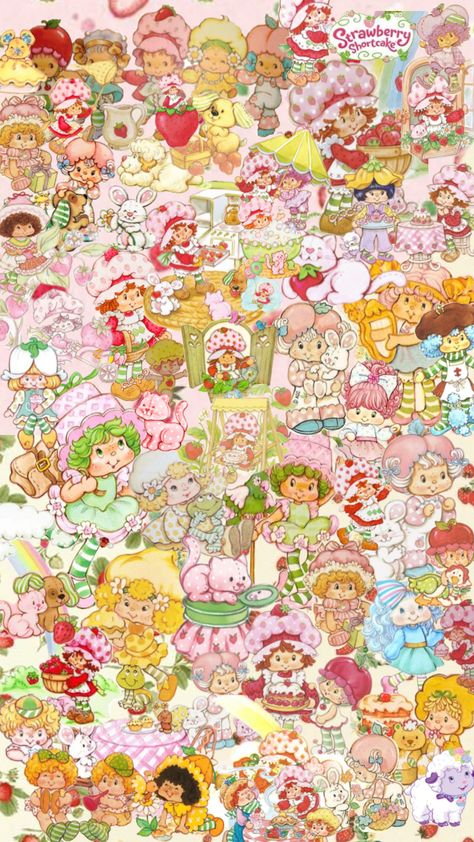 Vintage strawberry shortcake ❤️❤️ Strawberry Shortcake Wallpaper, Vintage Strawberry Shortcake, Vintage Strawberry, Strawberry Shortcake