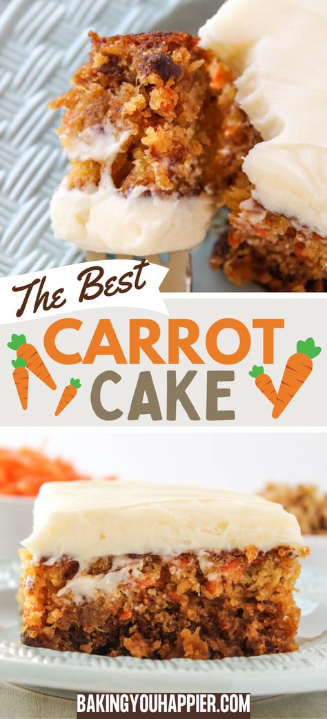 Best Carrot Cake, perfectly moist and easy to make from scratch Carrot Cake! Absolutely the best recipe for Carrot Cake you’ll ever find! Best Carrot Cake Recipe From Scratch, Carrot Cake Recipe From Scratch, Recipe For Carrot Cake, Nourishing Dinner, Carrot Cake Recipe Homemade, Carrot Cake Recipe Easy, Homemade Carrot Cake, Adventurous Travel, Moist Carrot Cakes