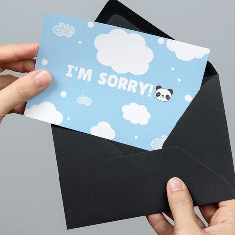 Sorry Cards Handmade, Sorry Card Ideas, Sorry Sticker, Sorry Card, Im Sorry Gifts, Apology Cards, Im Sorry Cards, Apology Gifts, Elephant Coloring Page