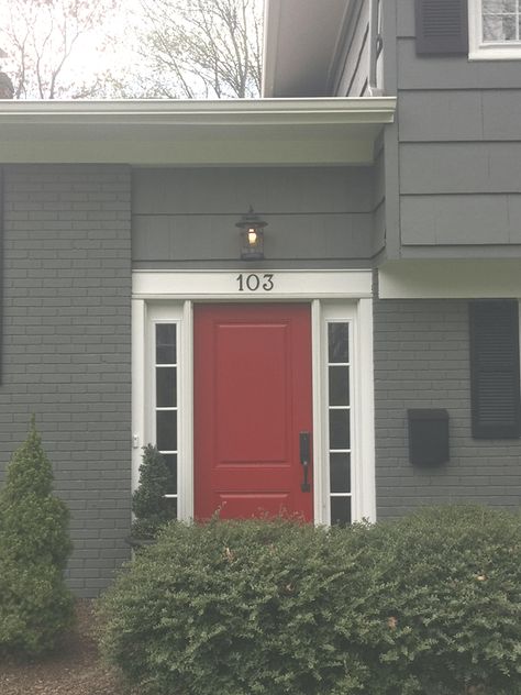 Before and After Exterior Using Benjamin Moore Amherst Gray Amherst Gray Exterior, Amherst Gray Benjamin Moore, Benjamin Moore Amherst Gray, Amherst Gray, Benjamin Moore Exterior, Kendall Charcoal, Gray Exterior, Chelsea Gray, Exterior Paint Color