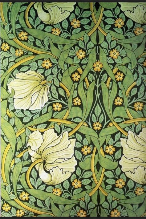 William Morris. I don't know what would go with this wallpaper/pattern but it's gorgeous                                                                                                                                                      More Papier Peint Art Nouveau, Art Nouveau Wallpaper, Illustration Art Nouveau, William Morris Wallpaper, Design Art Nouveau, L Wallpaper, Morris Wallpapers, Motif Art Deco, William Morris Art