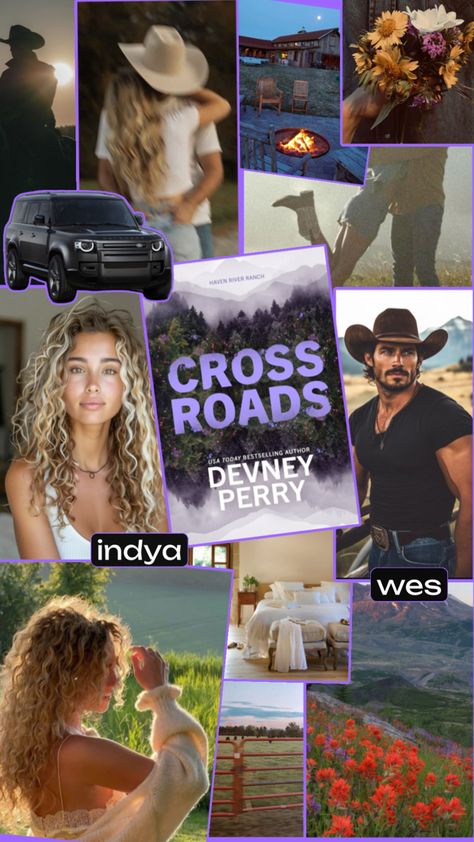 #bookaesthetic #booktok Devney Perry Aesthetic, Cowboy Romance Books, Chestnut Springs Series, Devney Perry, Chestnut Springs, Cowboy Romance, Off To The Races, Seeing Double, Cross Roads