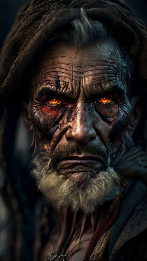 Baba Jaga, Dark Art Photography, Adult Coloring Designs, Old Faces, Desenho Tattoo, Art Drawings For Kids, Old Age, Male Portrait, Old Man