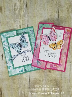 Cards With Butterflies, Butterfly Brilliance, Butterfly Bouquet, Butterfly Stamp, Card Making Tutorials, Quick Cards, Fancy Fold Cards, Card Tutorial, Butterfly Cards