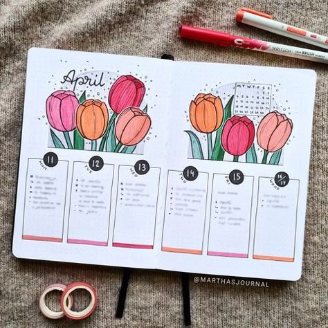 April Planner Ideas, Bullet Journal Contents, Bullet Journal 2024, April Bullet Journal, Happy Long Weekend, Bullet Journal Month, Weekly Journal, Creating A Bullet Journal, Bullet Journal Ideas Templates