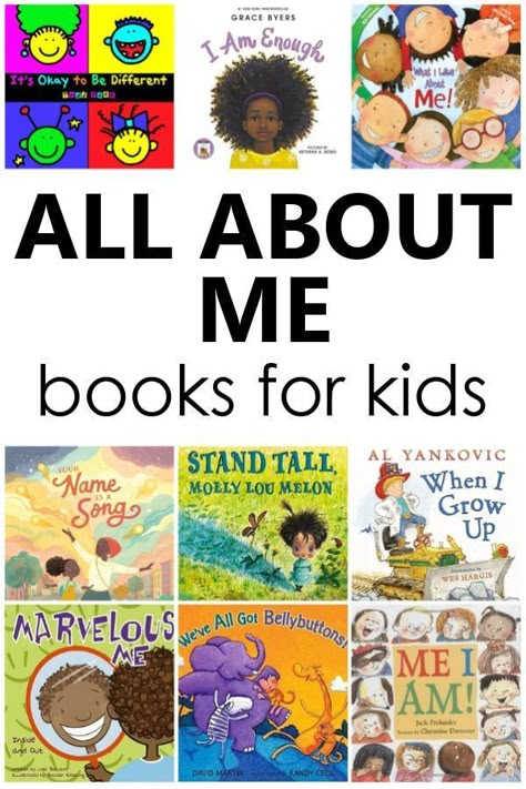 All About Me Story Books Preschool, Myself Activities Preschool All About Me, All About Me Books Kindergarten, All About Me Books For Toddlers, All About Me Books Preschool, I Like Myself Book Activities, All About Me Toddler Activities, 3s Preschool, All About Me Topic