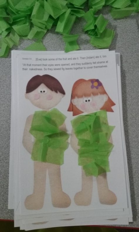 Adam And Eve Craft, Kids Sunday School Lessons, Children's Church Crafts, Bible Activities For Kids, Bible Story Crafts, Sunday School Crafts For Kids, Preschool Bible, Bible Crafts For Kids, Sunday School Activities