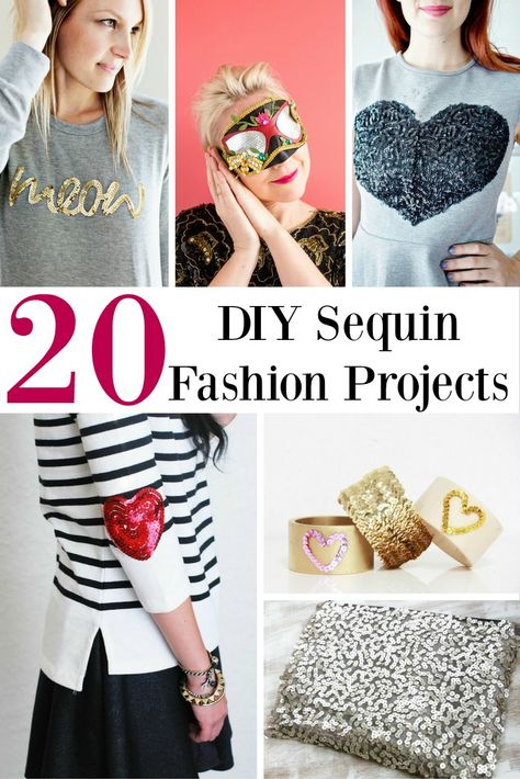 Diy Sequin Top, Sequin Crafts Diy, Sequin Clothes, December Diy, Wristband Diy, Sequence Fabric, Diy Sequin, Sequin Fashion, Sequins Diy