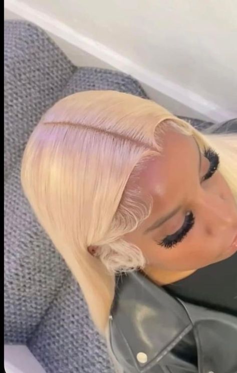 Frontal Install, Frontal Wig Hairstyles, Wig Install, Quick Weave Hairstyles, 613 Blonde, Hair Twist Styles, Pretty Braided Hairstyles, Hair Ponytail Styles, Dope Hairstyles