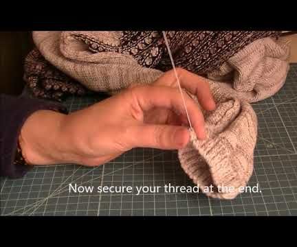 How To Fix Stretched Out Sweater Sleeves, Knitting Embellishments, Sweater Repair, Sweater Hacks, Diy Clothes Accessories, Clothes Hacks, Baggy Sweaters, Knitting Stitches Tutorial, Sewing Alterations