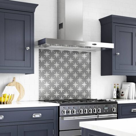 White Kitchen Splashback Ideas, Laura Ashley Tiles, Splash Back Ideas, Grey Splashback, Laura Ashley Kitchen, Splashback Ideas, White Kitchen Splashback, Kitchen Splashback Tiles, Kitchen Splashbacks