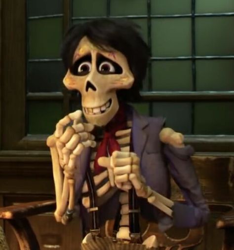 Héctor Coco Skeleton, Coco Characters, Movie Theories, Hector Coco, Pixar Quotes, Hector Rivera, Coco Disney, Disney Movie Scenes, Pixar Coco