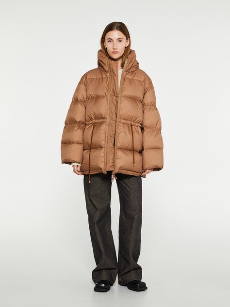 Acne Studios Puffer Jacket, Acne Studios Jacket, Saks Potts, Hooded Puffer Jacket, Leather Coin Purse, Brown Fashion, Puffer Jacket, Down Jacket, Black Fashion