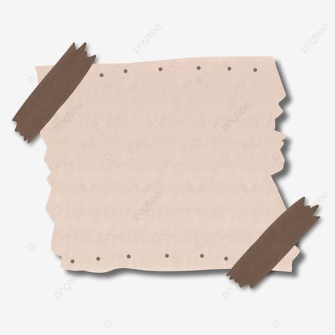 Note Pad Design Aesthetic, Aesthetic Memo Pad, Brown Paper Aesthetic, Tape Aesthetic, Tape Printable, Journaling Set, Tape Png, Aesthetic Paper, Note Png