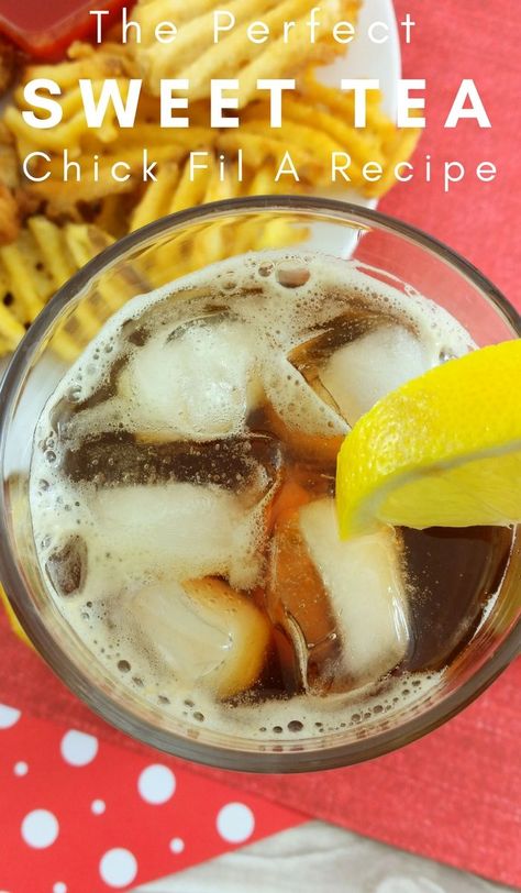 Make your favorite Chick Fil A Sweet Tea right at home with this all-time go-to recipe. You will never need another sweet tea recipe again! #sweettea #chickfila #recipes #drinks #copycaterecipe | Copycat Recipes | Sweet Tea Recipes | Iced Tea Recipes | Drink Recipes | Chick Fil A Recipes | Easy Drinks | Summer Tea Recipes | Chick Fil A Recipe Copycat, Summer Tea Recipes, Sweet Tea Recipe, Chick Fil A Recipe, Sweet Tea Recipes, Drinks Summer, Recipes Drinks, Frugal Recipes, Sun Tea