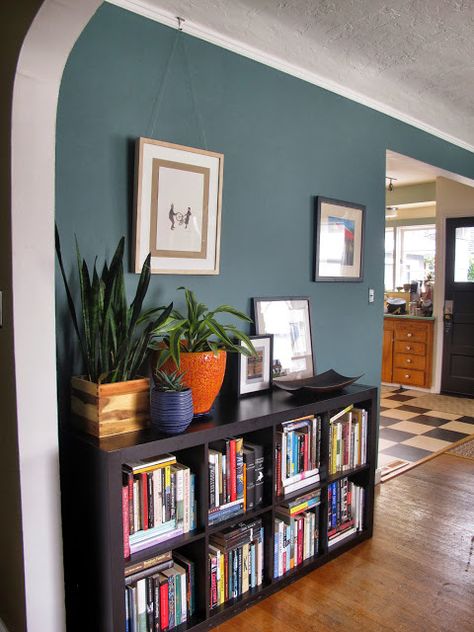 BM caribbean teal Focal Point Living Room, Teal Room, Wall Colours, Lovely Kitchen, Living Room Themes, Green Bedroom, Grandma's House, Living Room Remodel, Paint Colours