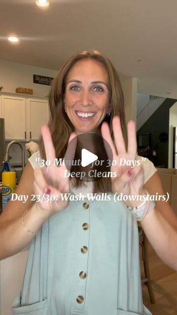 Courtney | Cleaning Tips & Hacks | Easy DIY on Instagram: "Day 23/30: Wash Walls (downstairs)

After the last couple days of more detailed cleaning, it was nice to have a quick and easy clean today! 

Here’s what I did: 

-Spray with @zepusa wall cleaner 
•if you don’t have this - no problem! 
•mix together 2 cups water hot water & 2 tbsp vinegar (this is safe for your paint!) 
•the vinegar smell will linger, but only for the day!

-Wipe with wall mop 
•comment MOP and I’ll send you the one I used!

-That’s it! 

The most dirty areas were around the dining table, in the kitchen and by the garage door where we all come in! This took me about 20 minutes, was quick, easy and looks so much better! 

Let me know if you have any questions! Follow along and #cleanwithme 

See you tomorrow to do t Wall Mop, Wash Walls, Wall Cleaner, Washing Walls, Spin Mop, Cleaning Day, Cleaning Ideas, The Garage, Garage Door