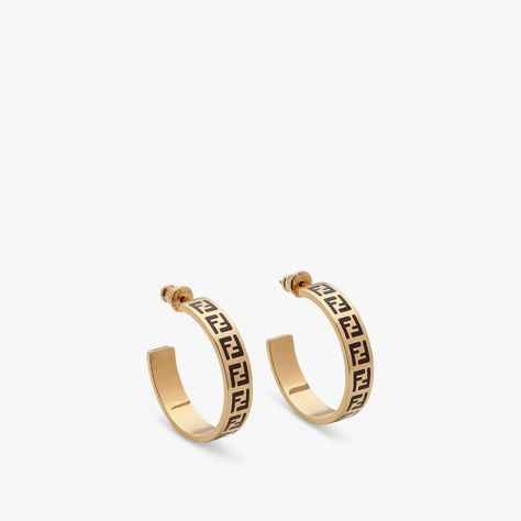 FF Earrings Fendi Earrings, Fendi Logo Design, Fendi Store, Fendi Logo, Color Dorado, Aesthetic Grunge, Metal Earrings, Dream Jewelry, Jewelry Inspo