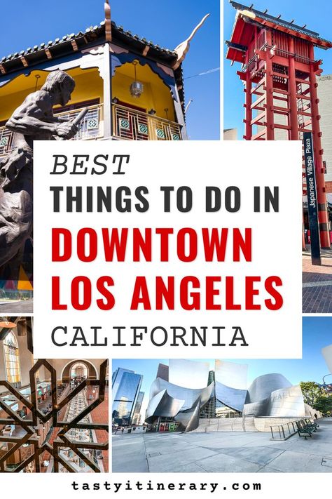 Los Angeles Itinerary, Los Angeles Vacation, The Last Bookstore, Los Angeles Downtown, Visit Los Angeles, California Travel Guide, Japanese Village, Los Angeles Travel, Los Angeles City