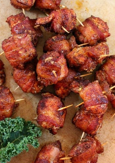 Bacon Wrapped Chicken Bacon Wrapped Chicken Bites, Chicken And Bacon, Shawarma Recipe, Popular Appetizers, Wrapped Chicken, Bacon Wrapped Chicken, Salad Ideas, Raw Chicken, Chicken Shawarma