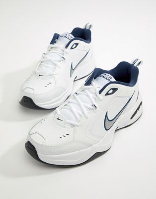 Nike Air Monarch Trainers In White 415445-102 Nike Dad Shoes, Nike Monarch, Kasut Nike, Air Monarch Iv, Nike Air Monarch Iv, Dad Shoe, Nike Air Monarch, White Nike Shoes, Mode Turban