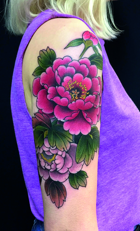 160+ Gorgeous Peony Tattoos Designs With Meanings (2022) - TattoosBoyGirl Peony Flower Tattoos, Boys With Tattoos, Most Beautiful Flower, Flores Tattoo, Garden Tattoos, Chrysanthemum Tattoo, Beautiful Flower Tattoos, Motif Art Deco, London Tattoo