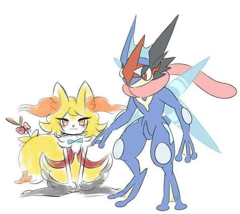 Insectivoreshipping ^.^ ♡ I give good credit to whoever made this Greninja And Braixen, Greninja X Braixen, Digimon Pokemon, Ash Greninja, Pokemon Xyz, Pokémon Heroes, Pokemon Couples, Pokemon Ash And Serena, Pokemon Breeds