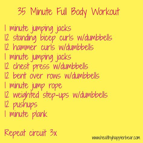 No Machines Needed Workout. Need to change the order of exercises from big to small but other than that ill try it! Healthy Happy Life, Healthy Travel, Workout For Women, Circuit Workout, Total Body Workout, Upper Body Workout, Hiit Workout, Body Workout, Healthy Happy