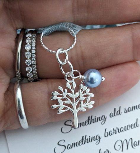 Blue Bridal Bouquet, Something Blue For Bride, Bridal Bouquet Charms, Daughter Wedding Gifts, Wedding Bouquet Charms, Bridal Bouquet Blue, Silver Eternity Ring, Blue Bride, Something Blue Bridal