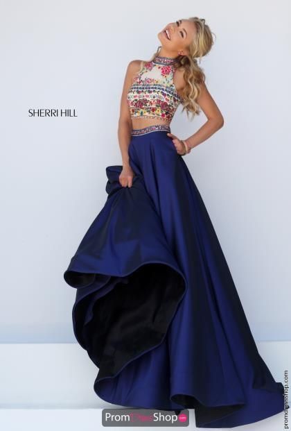 Blue Prom Dress Sherri Hill, Prom Dress Sherri Hill, Navy Blue Prom Dress, Navy Blue Prom, Blue Prom Dress, Sherri Hill Prom Dresses, Looks Party, Bohol, Piece Prom Dress