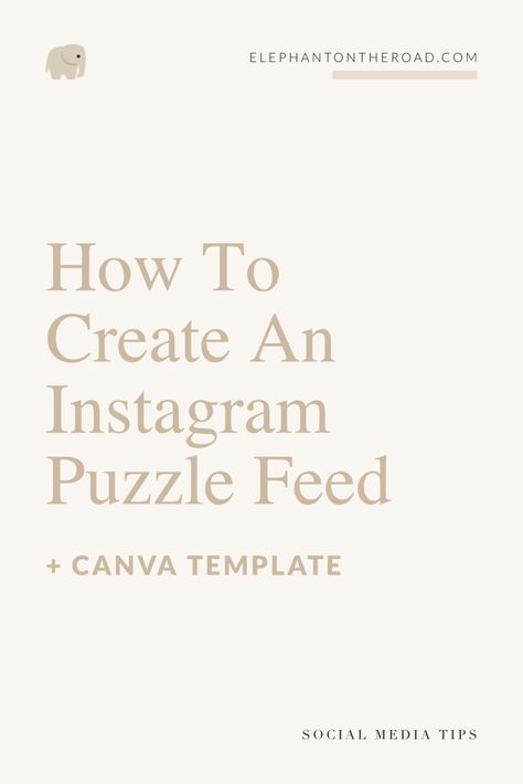 Are you wondering how others create an Instagram puzzle feed? Here's a tutorial that will explain you how to do one with Photoshop, Illustrator, or Canva. Instagram Graphics. Instagram Template. Instagram Feed Ideas. Graphic Design. Canva Designs For Instagram. How to Create An Instagram Puzzle Feed With Illustrator. How to Create An Instagram Puzzle Feed With Photoshop. Instagram Puzzle Template. Instagram Puzzle Feed. Instagram Puzzle Layout. Elephant on the Road. Instagram Puzzle Feed Ideas, Ig Puzzle Feed, Insta Grid Ideas, Puzzle Layout, Instagram Grid Template, Puzzle Template Instagram, Instagram Reels Ideas, Instagram Grid Layout, Insta Hacks