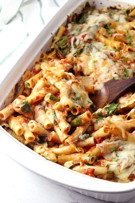 Veggie Ziti Bake, Baked Ziti With Spinach, Baked Casseroles, Comfort Food Dinners, Recipe With Sour Cream, Baked Mostaccioli, Baked Ziti With Ricotta, Baked Ziti With Sausage, Baked Penne Pasta