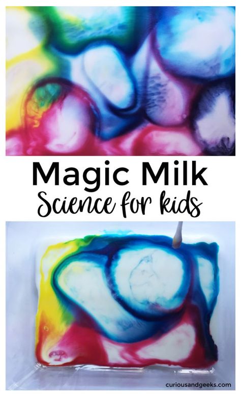 The Magic Milk Science Experiment is a  great science experiment for everyone. Check this tutorial and introduce your toddlers and young kids to science activities! Magic Milk Experiment, Milk Experiment, Science Activities For Toddlers, Milk Science Experiment, Science Experiments Kids Preschool, Magic Milk, Science For Toddlers, Science Week, Experiment For Kids