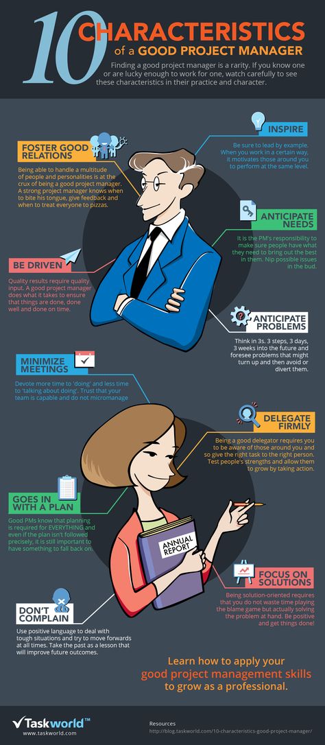 Top 10 Characteristics Of The Ideal Project Manager Infographic - http://elearninginfographics.com/top-10-project-manager-characteristics-infographic/ Info Board, Leadership Management, Change Management, Project Manager, Management Skills, Career Development, Management Tips, Human Resources, Professional Development