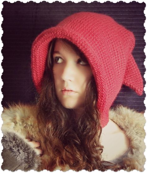 Crochet Fantasy Hat, Fantasy Hood, Morale Fiber, Berets Pattern, Hood Crochet, Yarn Tutorials, Crochet Hood, Crochet Tunisian, Hood Pattern