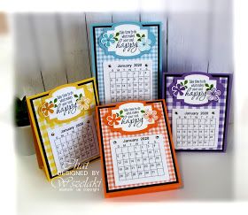 Stampin Up Calendars, Diy Calendars, Scottish Crafts, Making Gift Boxes, Diy Desk Calendar, Easel Calendar, Mini Desk Calendar, Calendar Cards, Happy Birthday Gorgeous