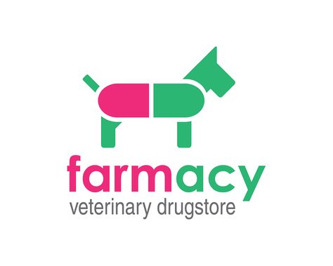 FARMacy-Veterinary Drugstore on Behance Veterinary Pharmacy, Veterinary Logo, Hp Logo, Coffee Machine Design, Clinic Logo, Vet Clinics, Pet Clinic, Acrylic Wedding Invitations, Pet Logo Design