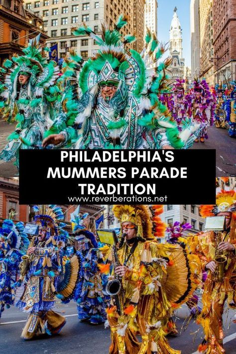 Mummers Parade is one of those distinctly Philadelphia traditions that can be difficult for outsiders to understand. Each year on New Year's Day they strut their stuff through Philly. And in true Philly fashion you either love them or you hate them. #philadelphia #philly #mummers Philly Fashion, Mummers Parade, South Philly, Pennsylvania Travel, Travel Bucket List Usa, Usa Travel Guide, Us Travel Destinations, South Jersey, Us Destinations