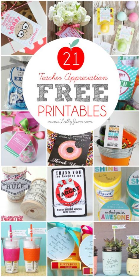 Cheap Teacher Appreciation Gifts, Free Teacher Appreciation Gifts, Thank You Ideas, Free Teacher Appreciation Printables, Teacher Appreciation Ideas, Sister Ideas, Appreciation Gifts Diy, Teacher Appreciation Gifts Diy, Secret Sister