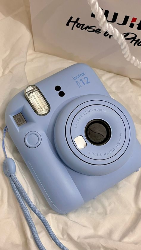 Blue Polaroid Camera Aesthetic, Polaroid Camera Instax, Polaroid Instax Mini, Instax Mini 12, Polaroid Instax, Instax Mini Camera, Instax Camera, Cute Camera, Produk Apple