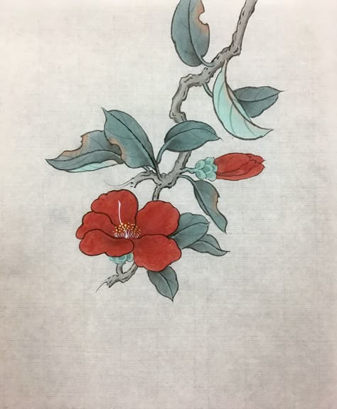 Japanese Woodcut, Korean Painting, Vietnam Art, Flower Drawing Tutorials, Chinese Art Painting, Chinese Brush Painting, Japanese Flowers, Classic Paintings, Character Design Animation